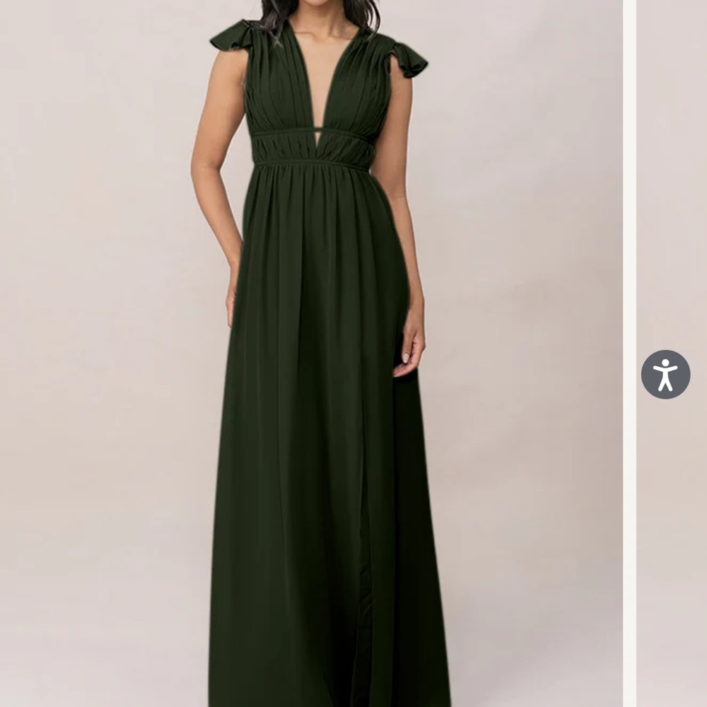 Revelry Dark Green Maxi Dress